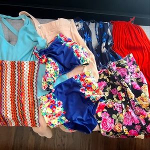 FOREVER 21 SUMMER BUNDLE ☀️ 7 Items (Dress, Rompers, Swim, Blouse, Skirts) S & M